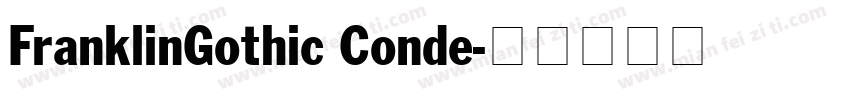 FranklinGothic Conde字体转换
